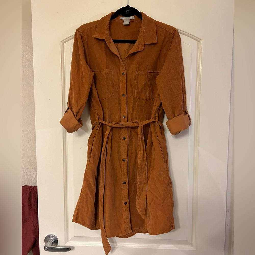 NWOT Lucky Brand Corduroy Dress